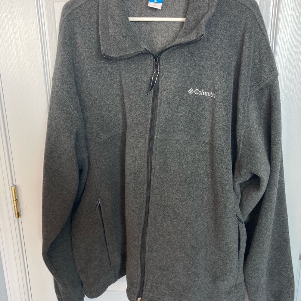 Columbia Charcoal Fleece Jacket XXL